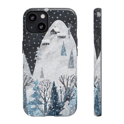 Cute Winter Landscape - Protective Phone Case