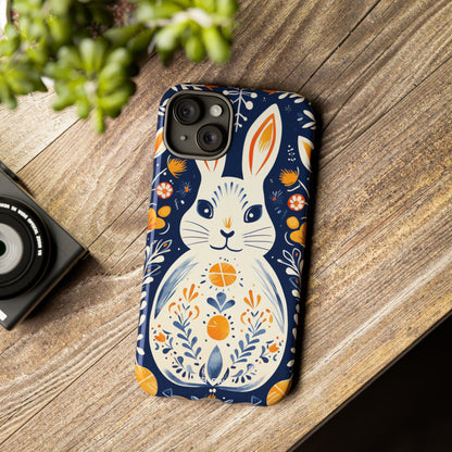 Floral Rabbit Joy - iPhone Case