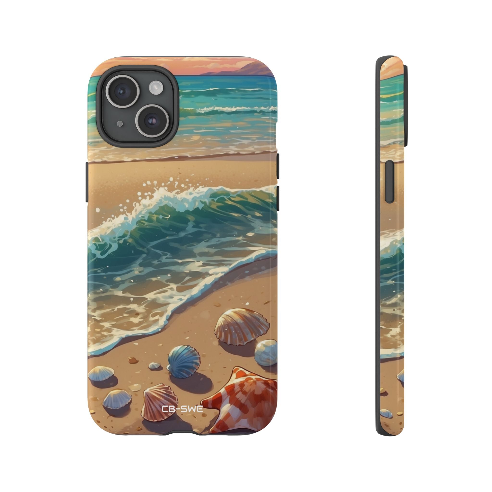 Seashells Kiss Shore - iPhone Case