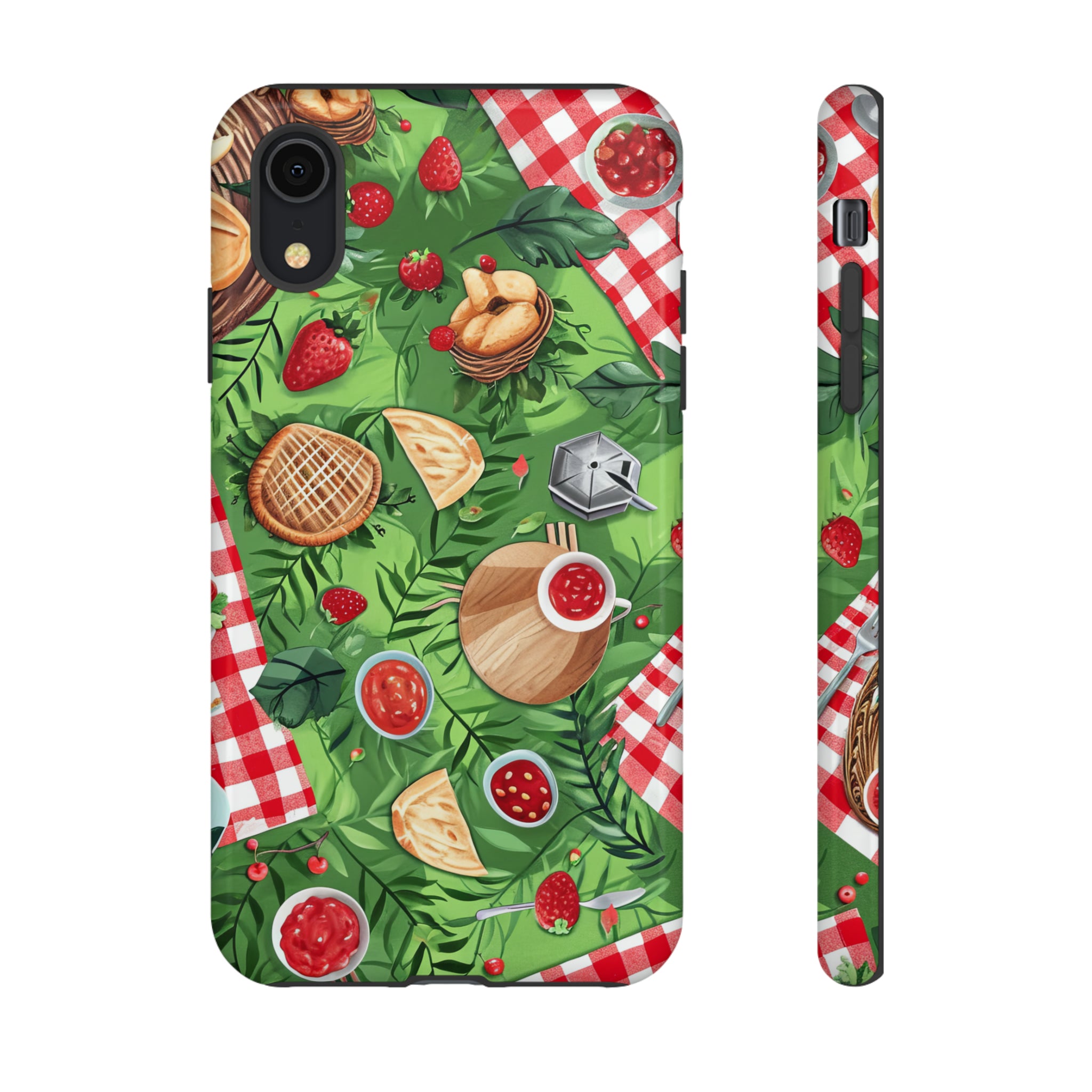 Picnic Love Checkered Bliss - Protective Phone Case