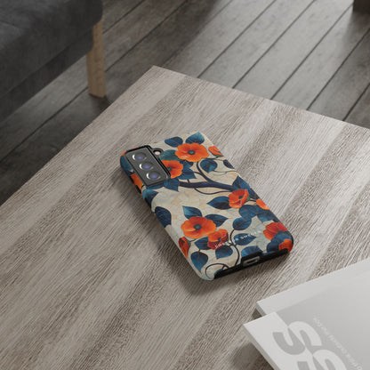 Orange Blossoms Mosaic Harmony  Samsung S21 - Tough Phone Case