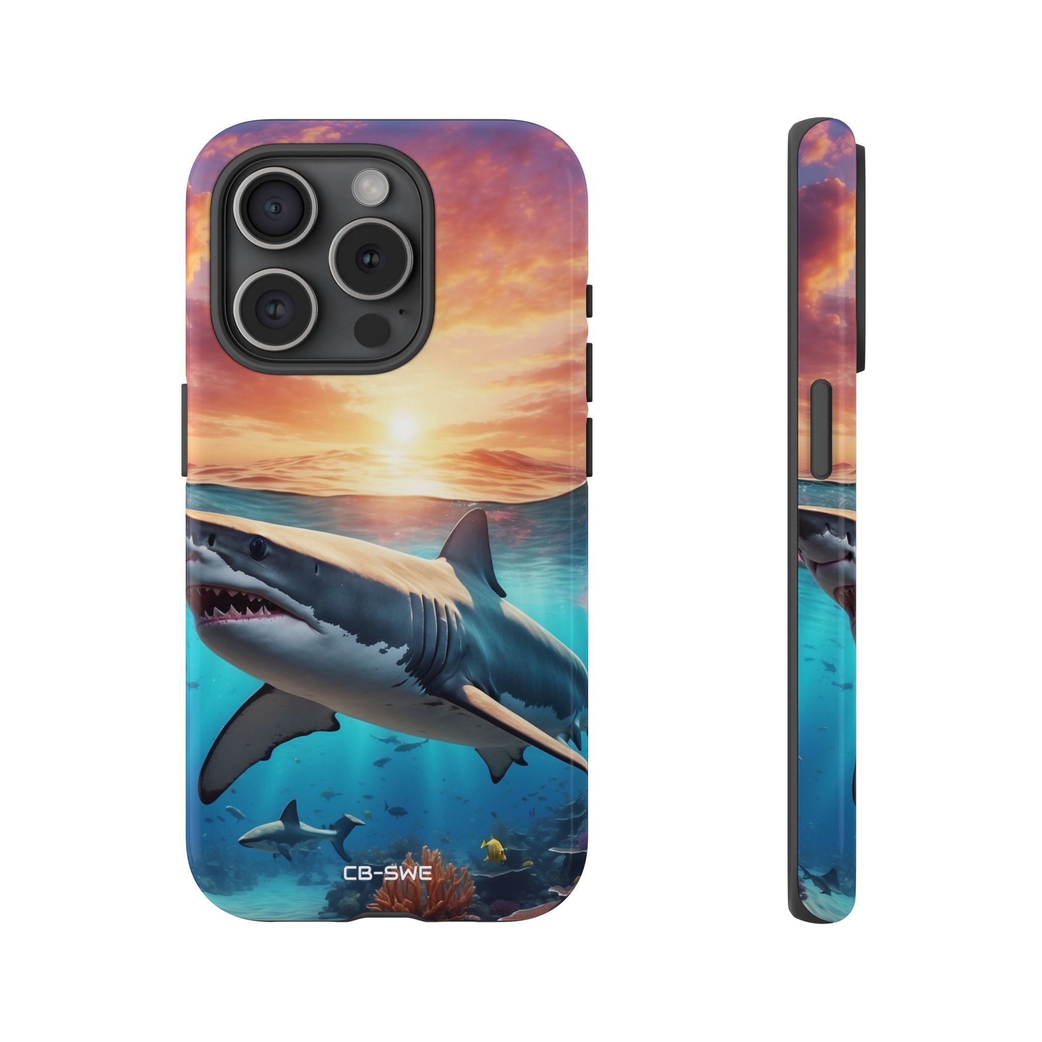 Shark Swims Through - iPhone Case