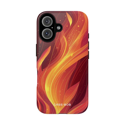 Flaming Flow iPhone 16 Plus Case - Tough