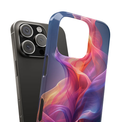 Violet Orange Flow - Slim iPhone 16 Phone Case