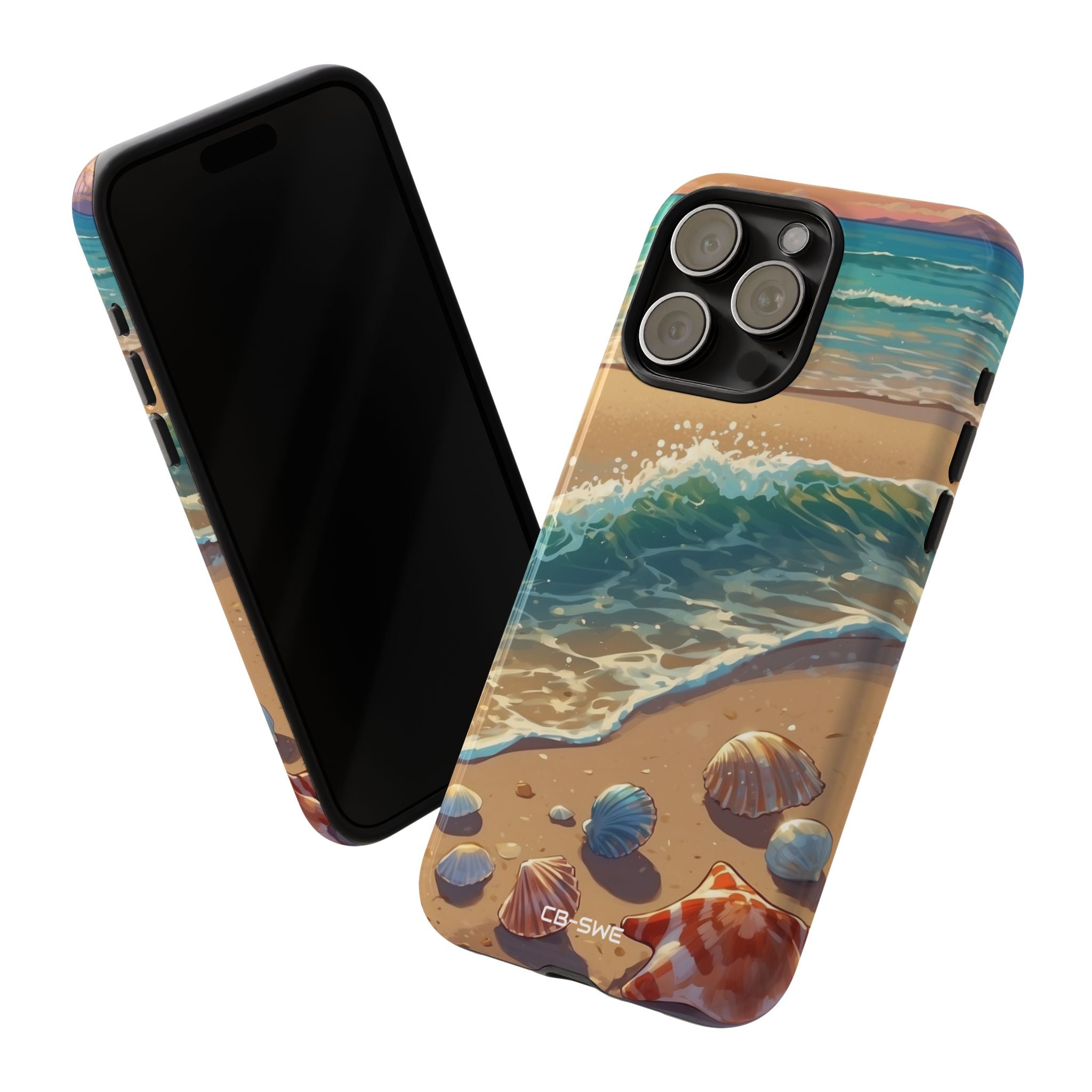 Seashells Kiss Shore - iPhone Case