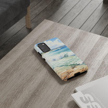 Serene Coastal Watercolors - Samsung Case