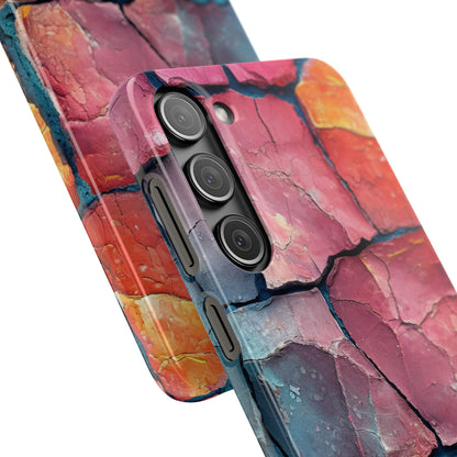 Cracked Earth Mosaic - Slim Samsung S23 Phone Case