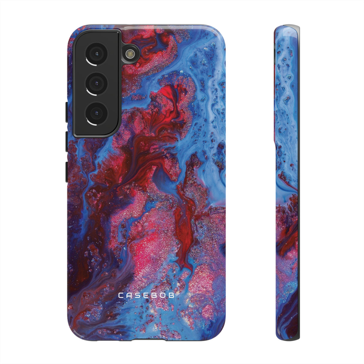 Deep Red Ink Art Phone Case - Protective - Protective Phone Case