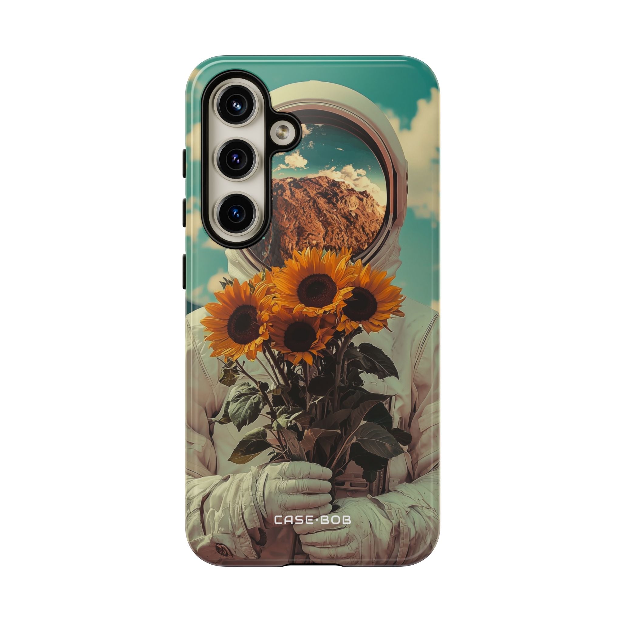 Sunflower Astronaut Samsung S24 Case - Tough