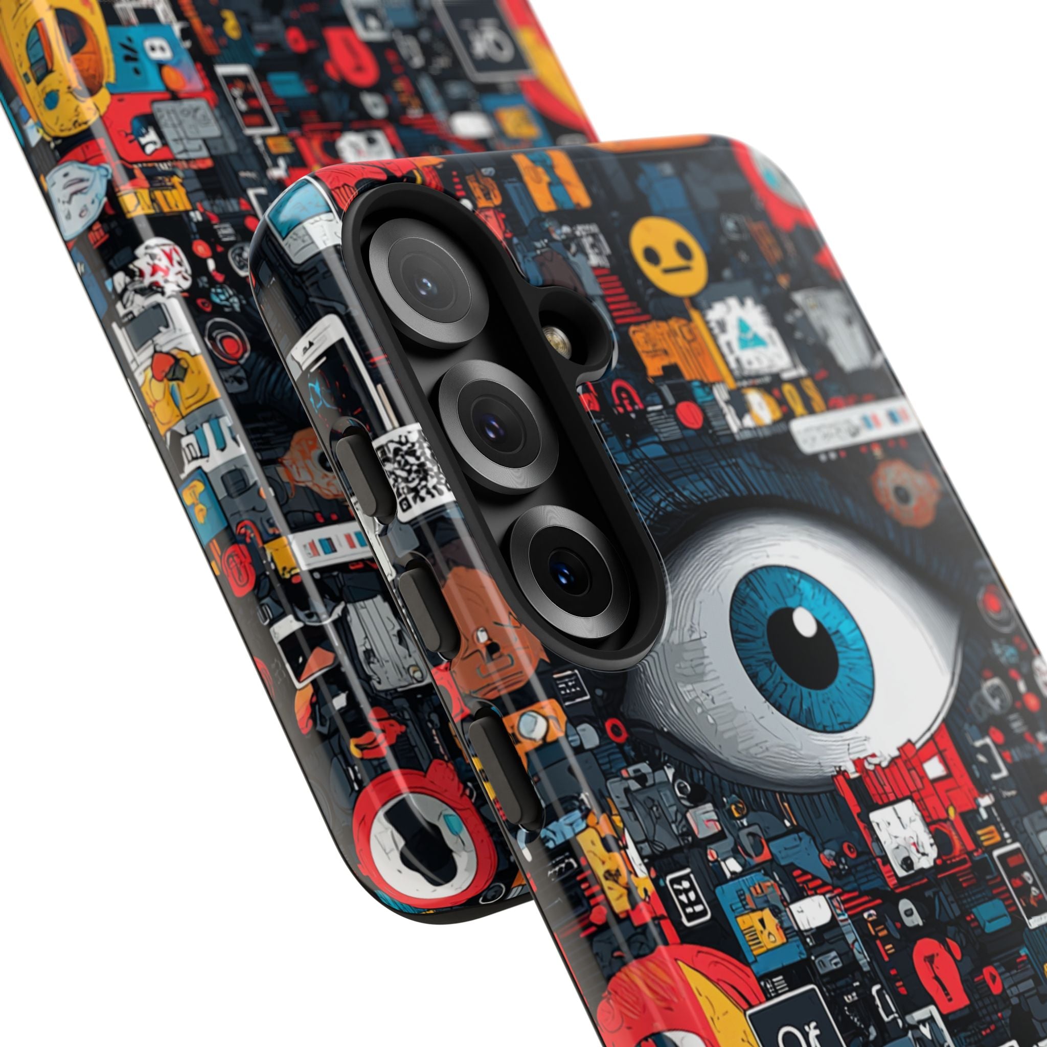 Digital Eye Blue Samsung S25 Plus Case - Tough