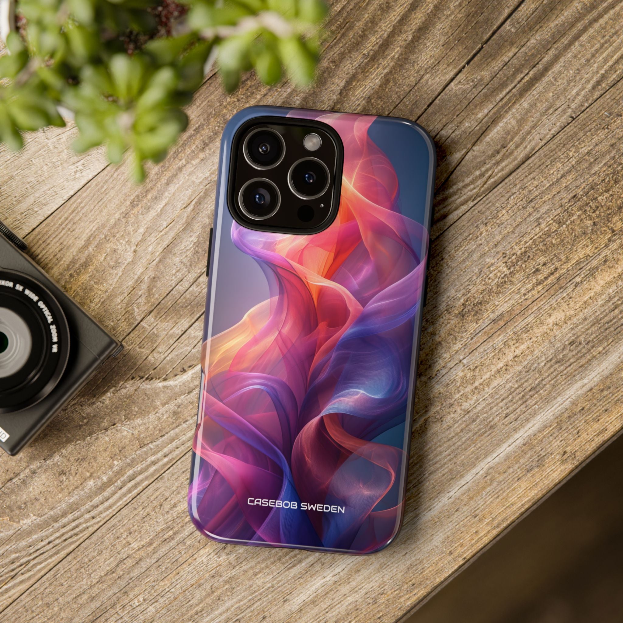 Violet Orange Flow - Tough iPhone 16 Phone Case