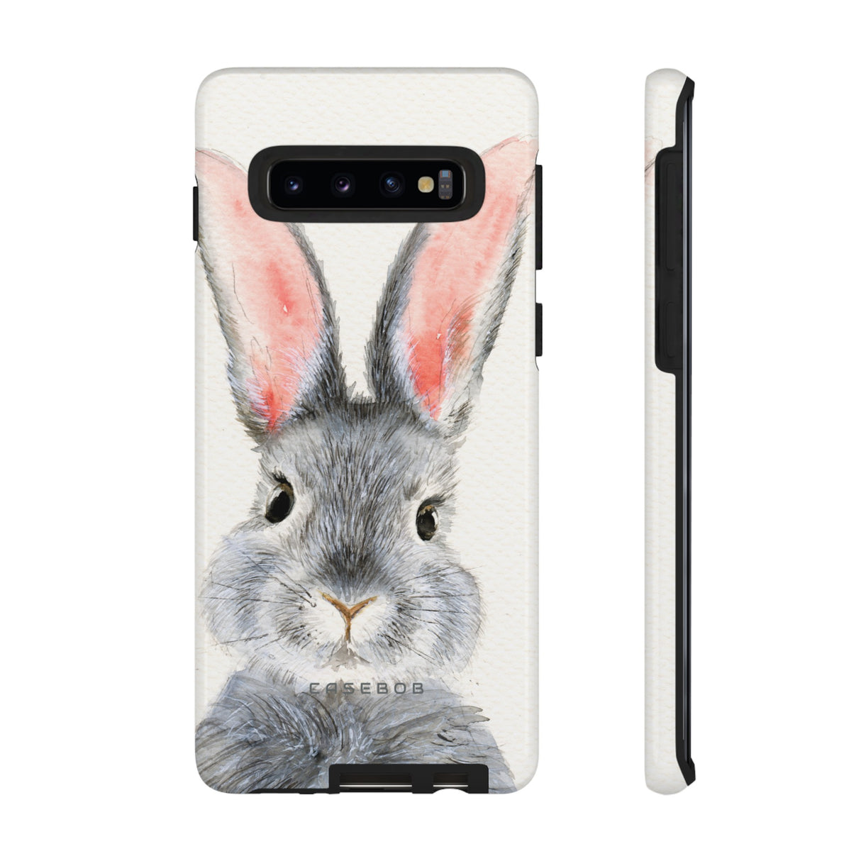 Watercolor of Fluffy Rabbit - Protective Phone Case