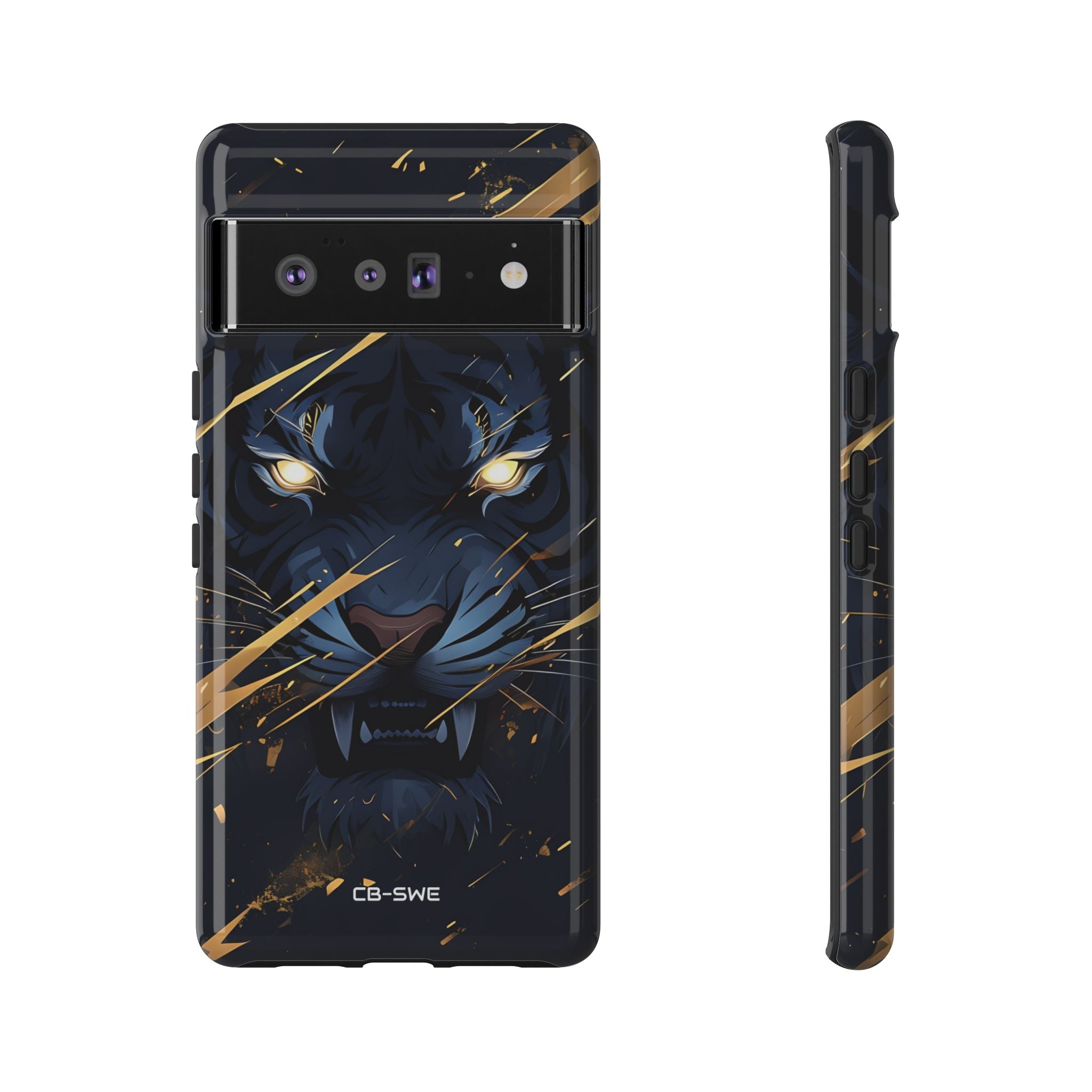 Tiger's Glowing Gaze - Google Pixel Case