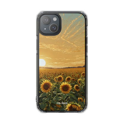 Sunflowers Embrace Sunset iPhone Case - Impact