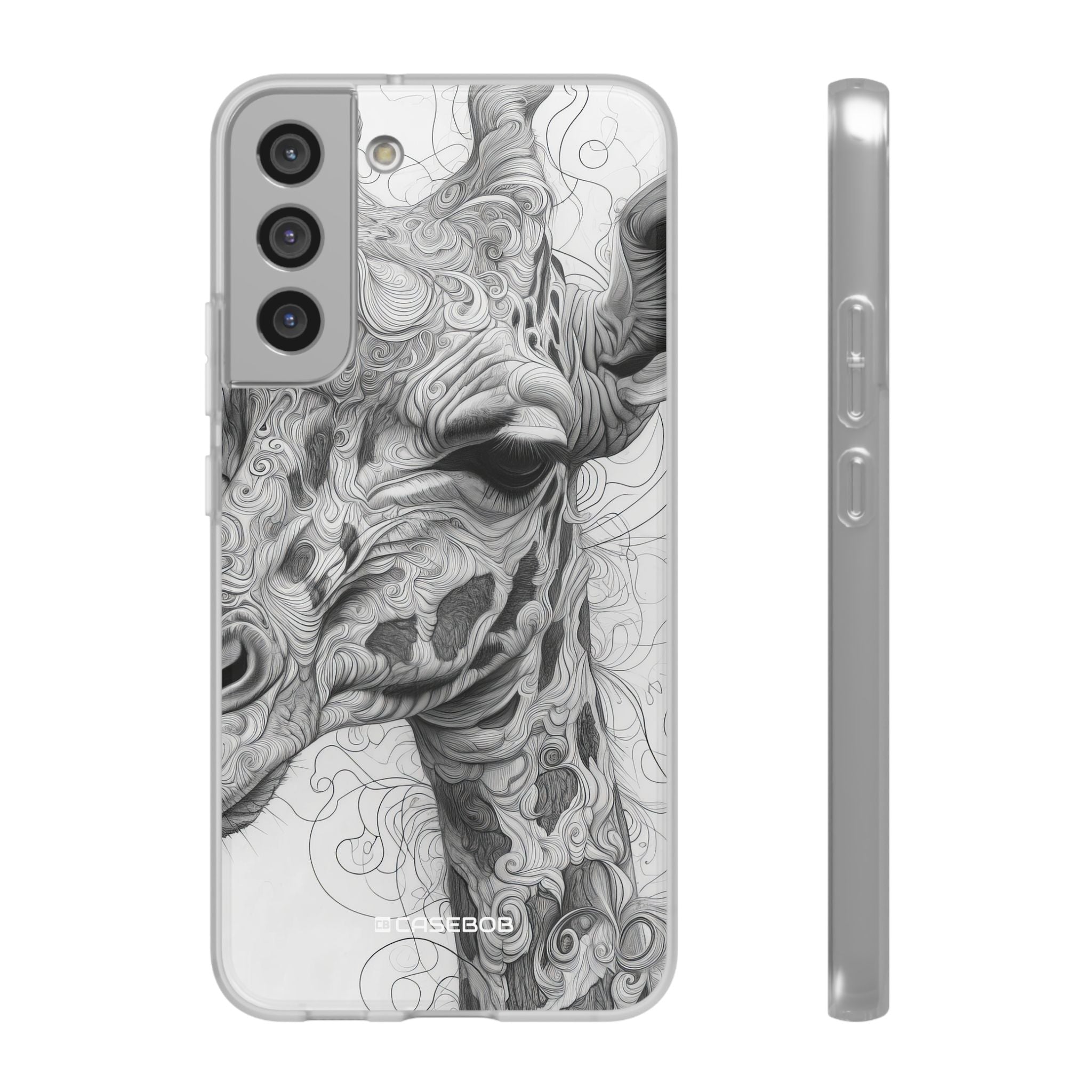 Monochrome Giraffe | Flexible Phone Case for Samsung Galaxy