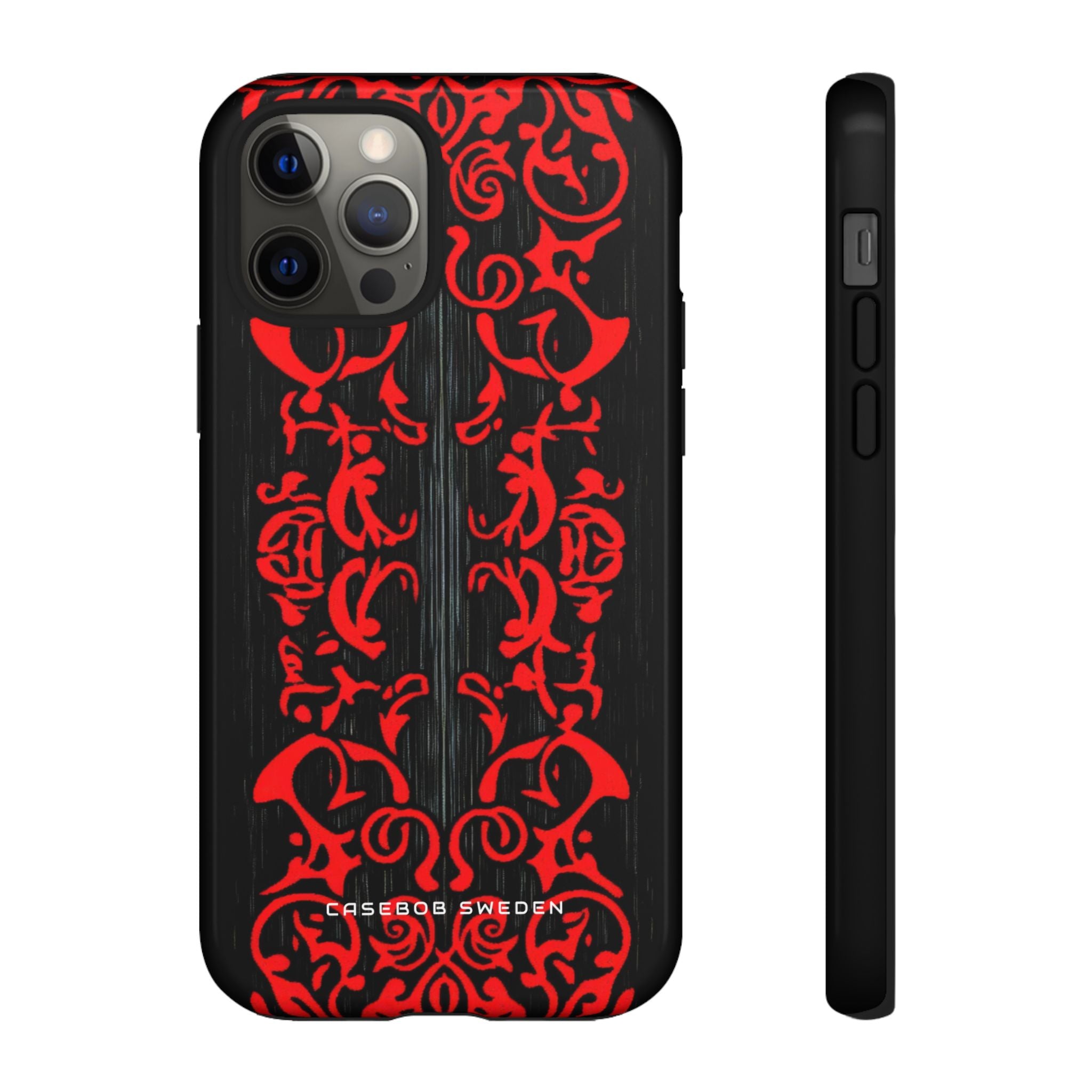 Gothic Crimson Symmetry iPhone 12 - Tough Phone Case