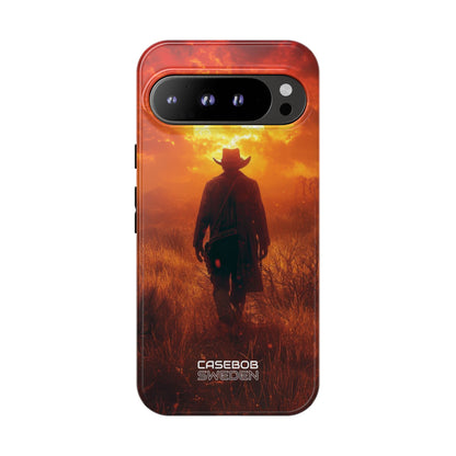 Fiery Sunset Cowboy Google Pixel 9 - Tough