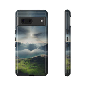 Landscape with Lake & Sun - Protective Phone Case