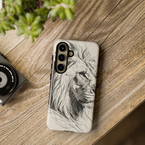 Majestic Lion: Minimalist Elegance - For Samsung S24