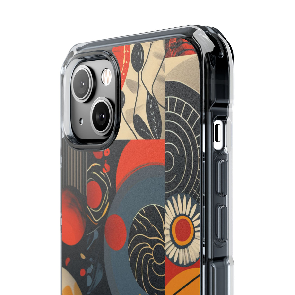 Retro Vibrance - Phone Case for iPhone (Clear Impact - Magnetic)