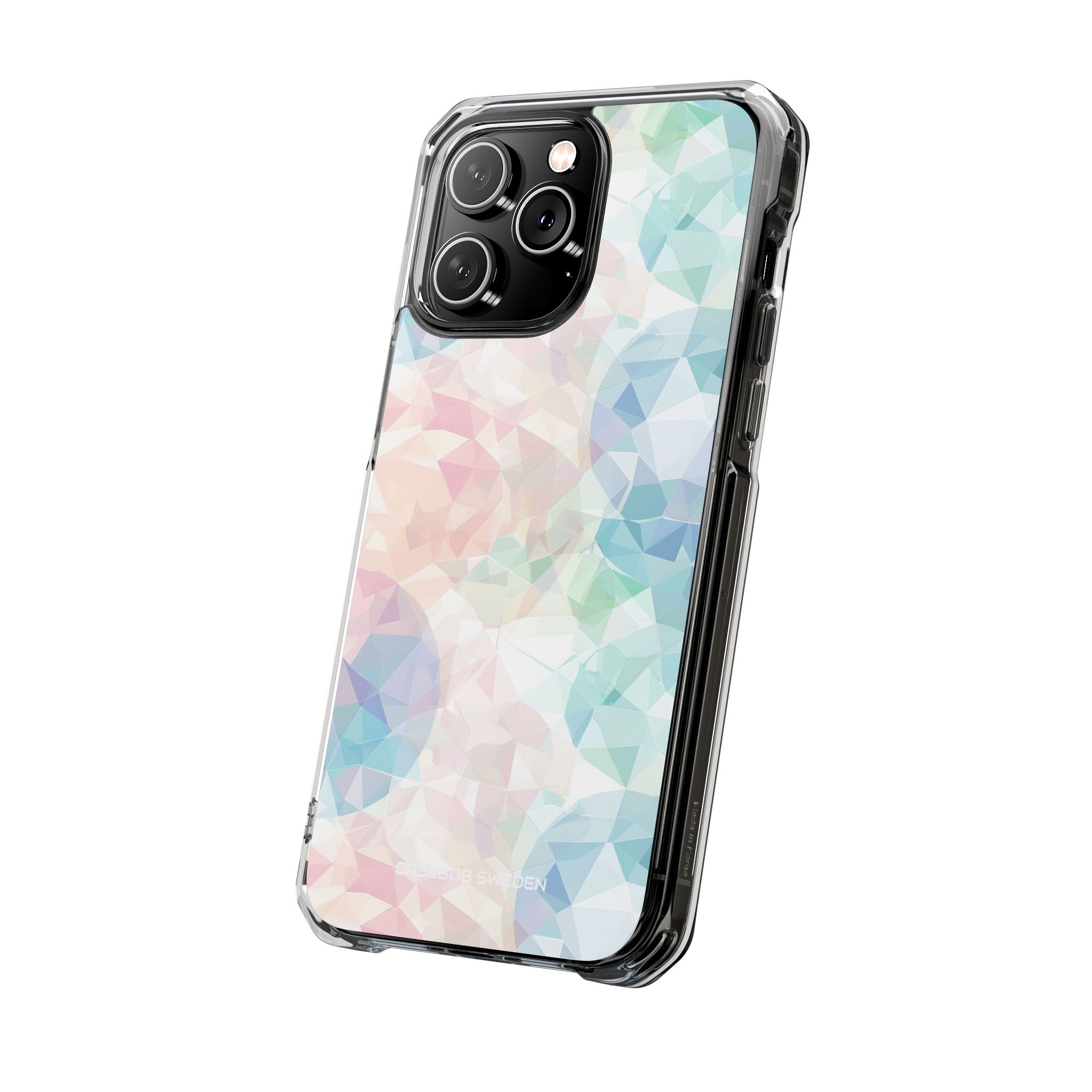 Pastel Geometry Background - Clear Impact iPhone 14 Phone Case