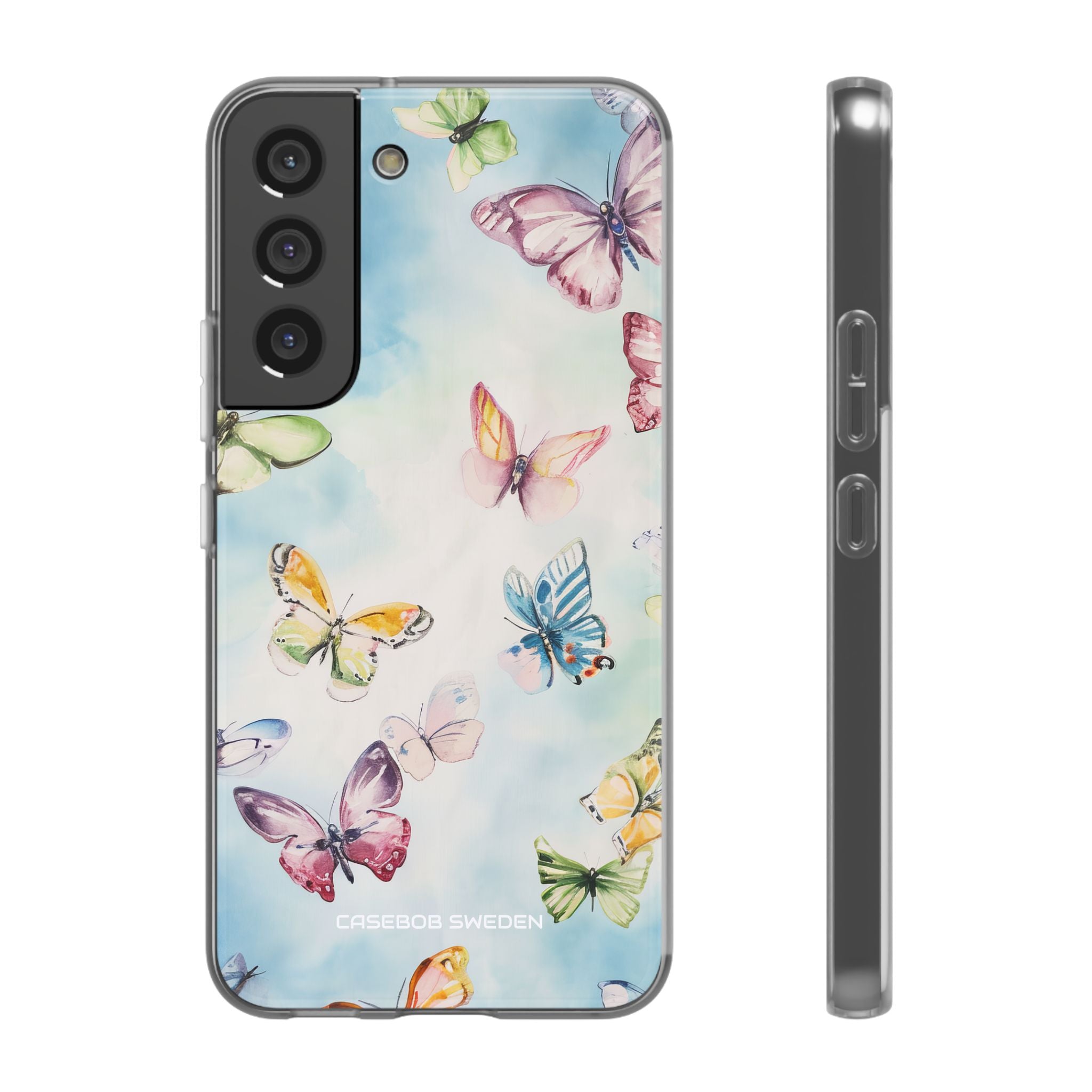 Watercolor Butterfly Bliss - Flexi Samsung S22 Phone Case