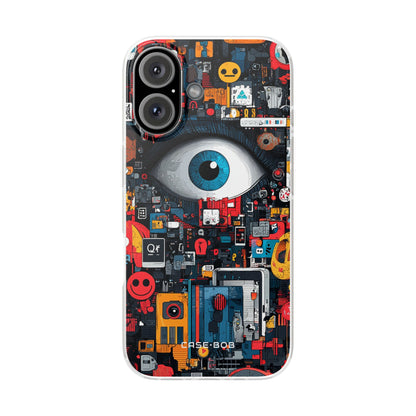 Digital Eye Blue iPhone 16 Case - Soft