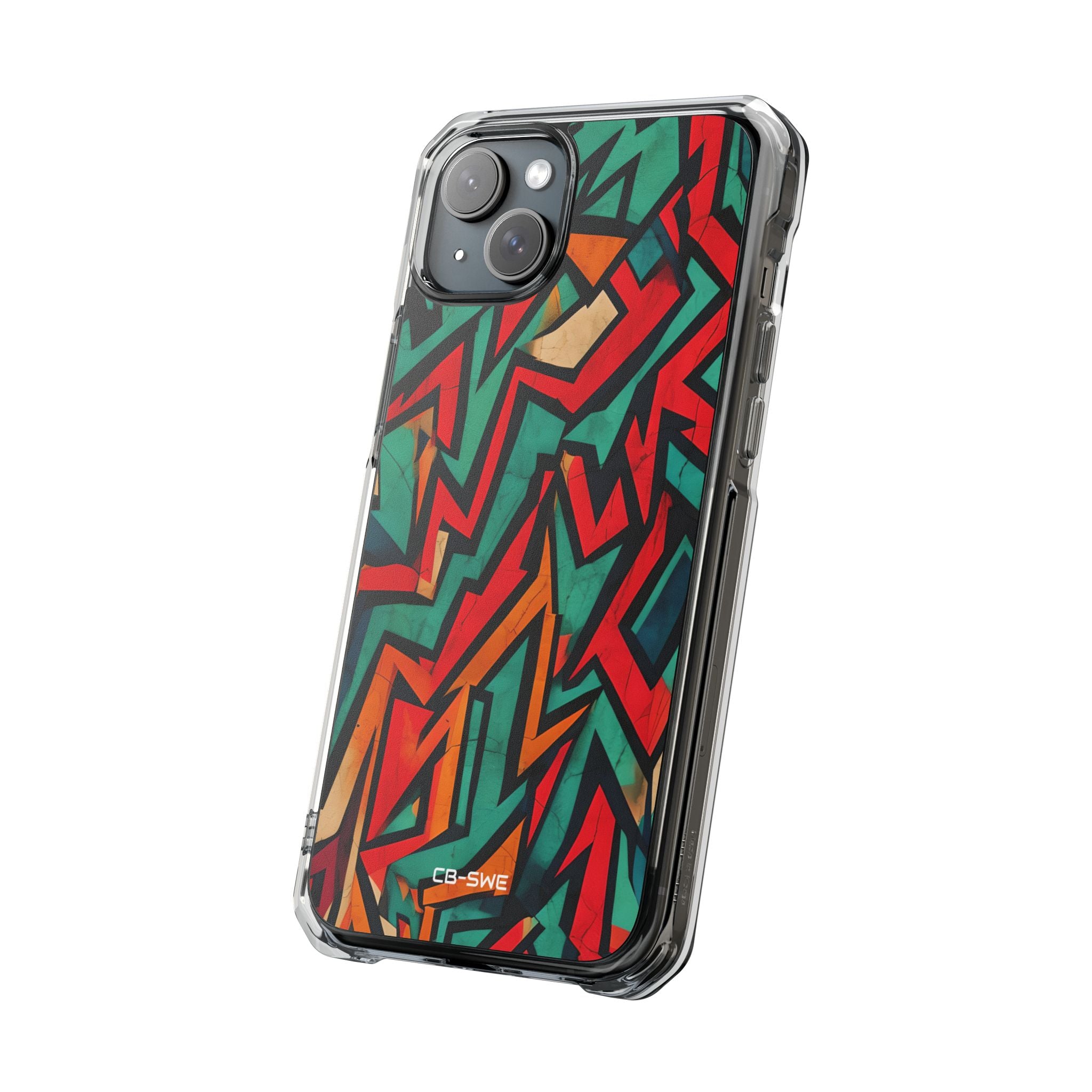 Vivid Geometry Dance iPhone Case - Impact