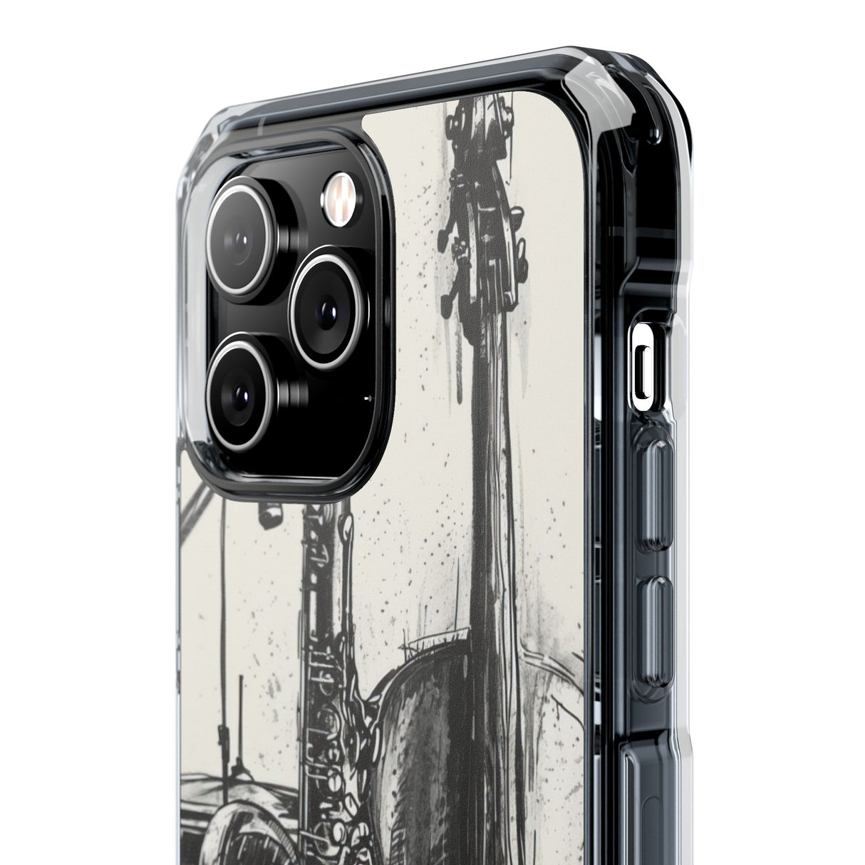 Jazz Ink Expressions - Phone Case for iPhone (Clear Impact - Magnetic)