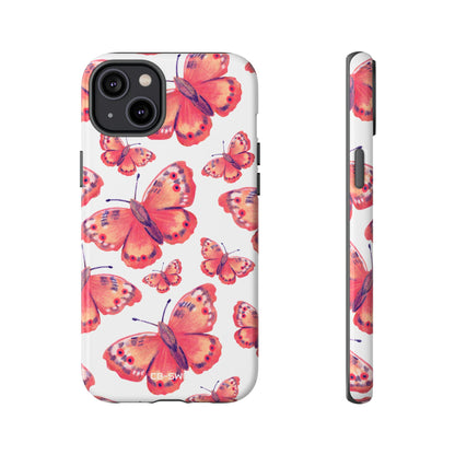 Vibrant Butterfly Dance - iPhone Case