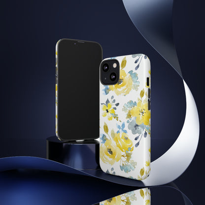 Yellow Floral - Protective Phone Case