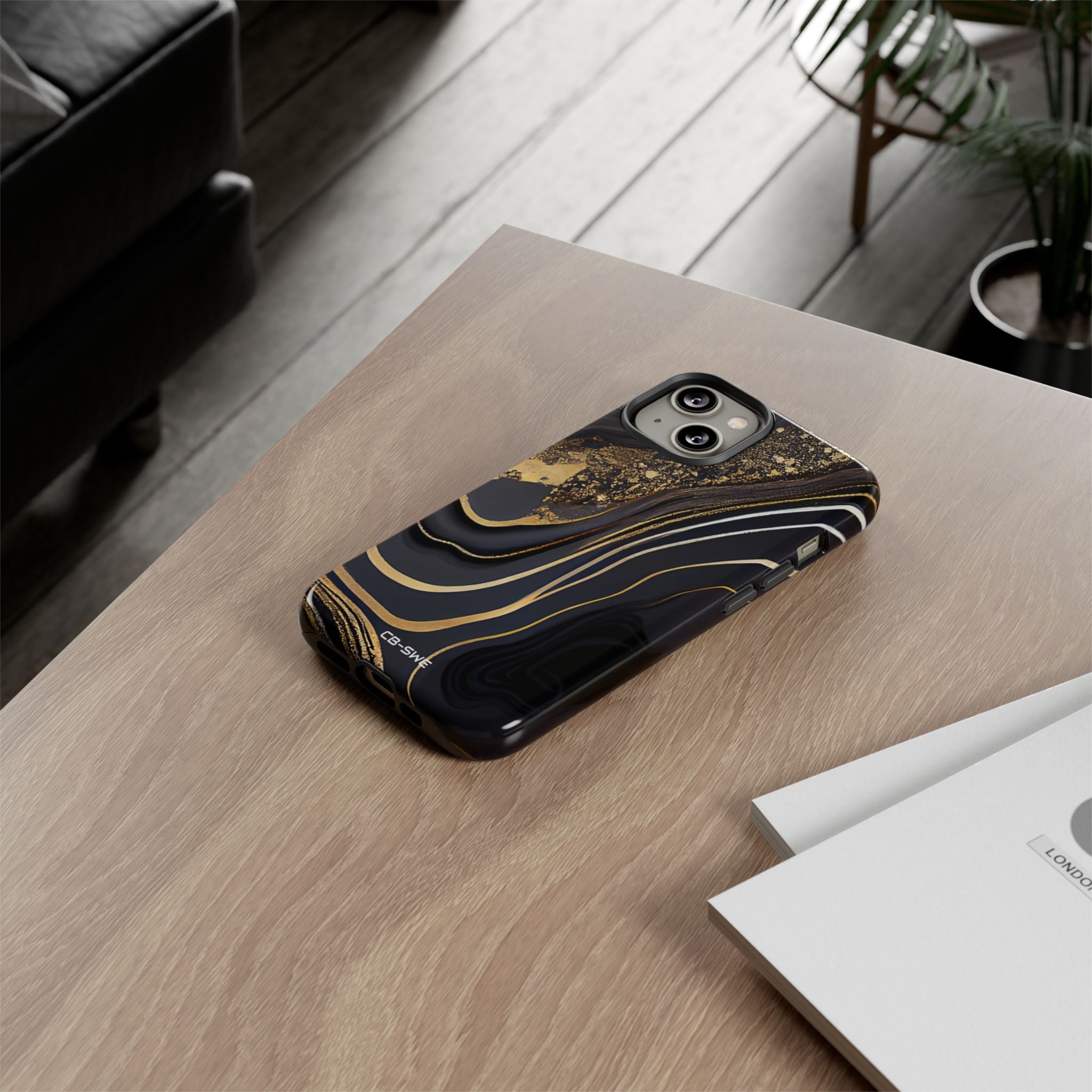 Elegant Gold Streams - iPhone Case
