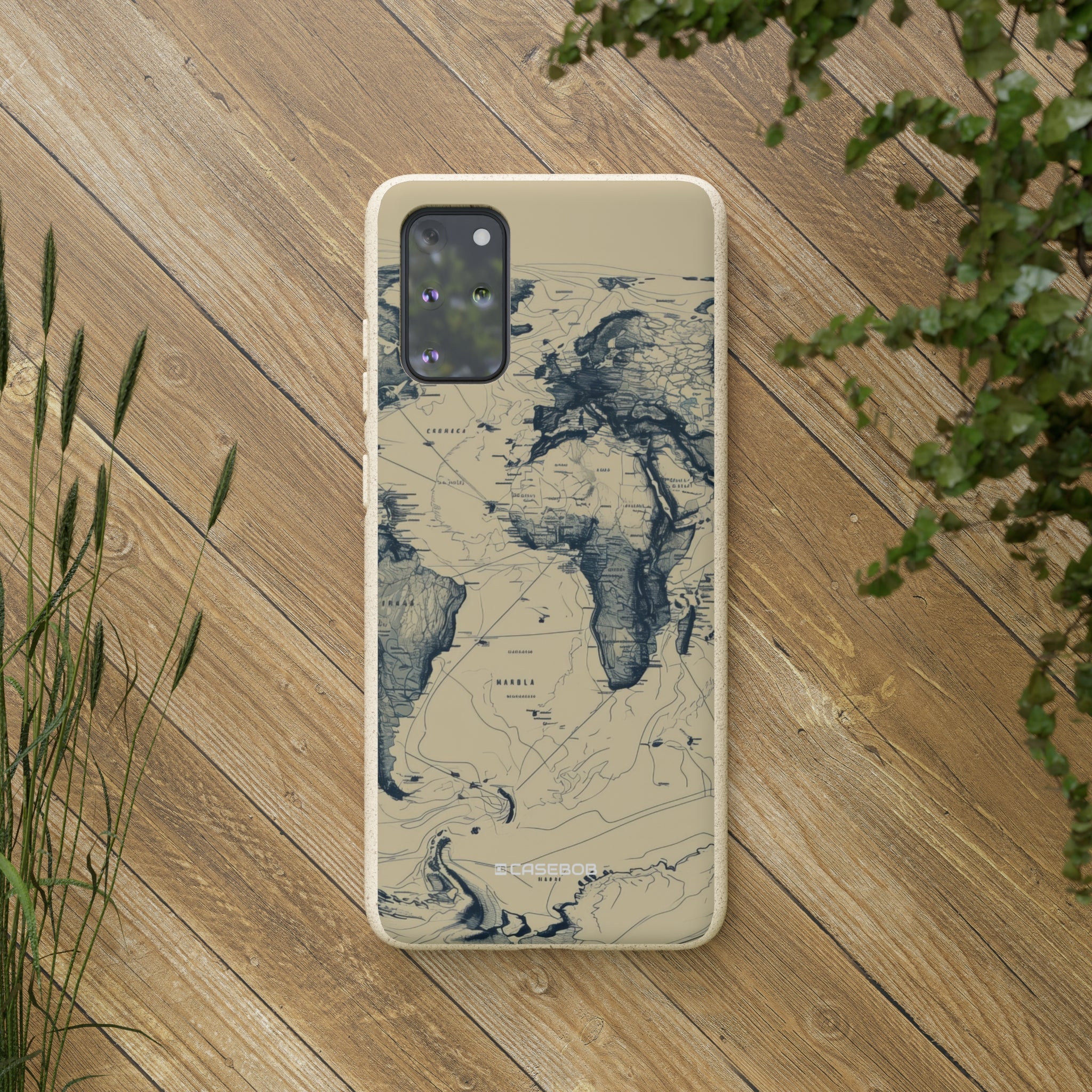 Vintage World Map | Biodegradable Phone Case