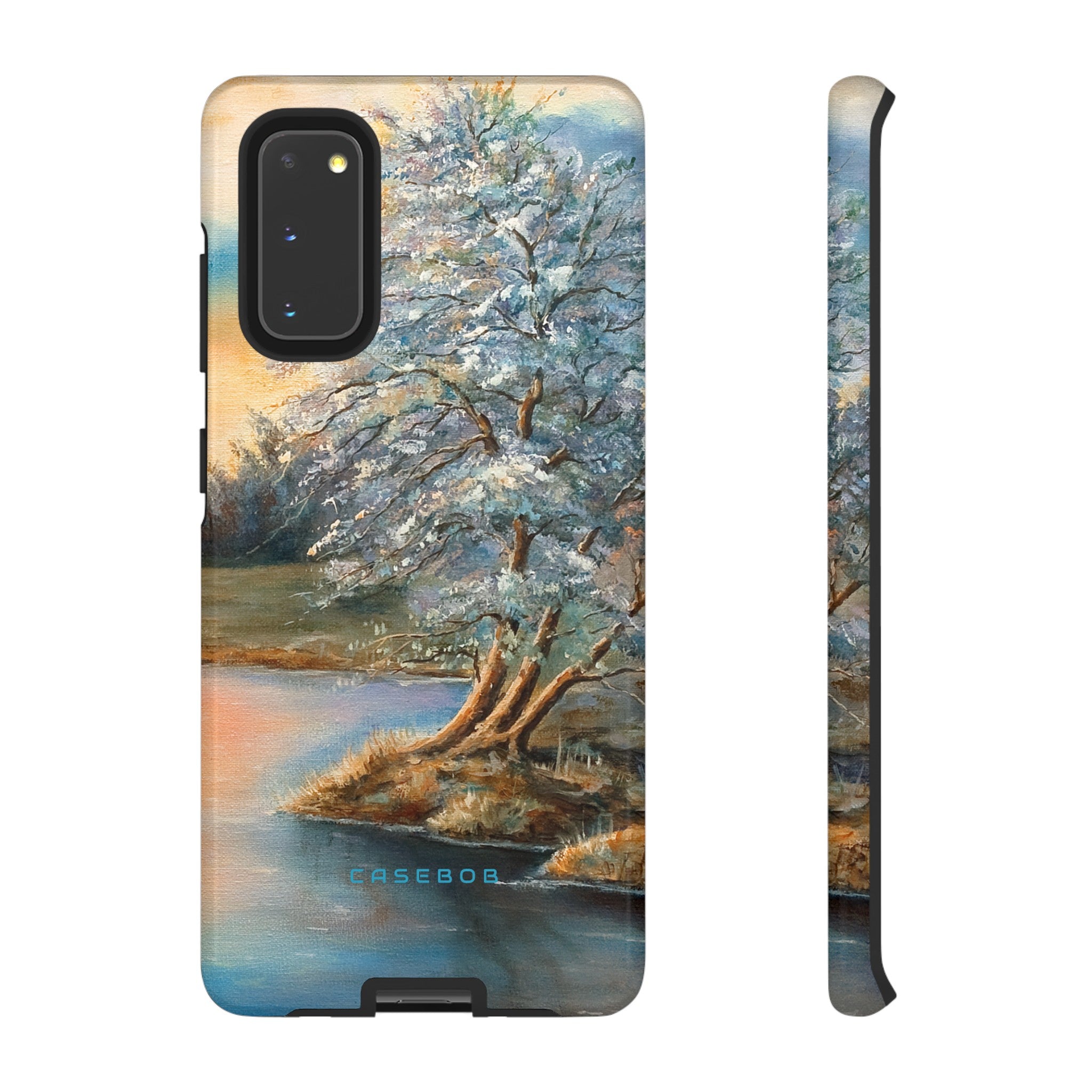 Winterday lake - Protective Phone Case