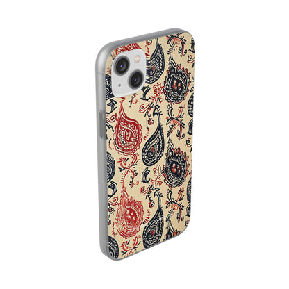 Vintage Paisley Elegance iPhone 14 - Flexi Phone Case