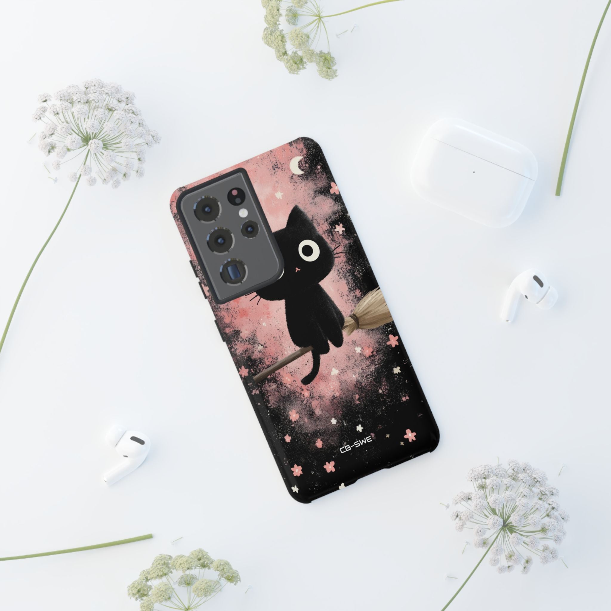 Whimsical Cat Soars - Samsung Case