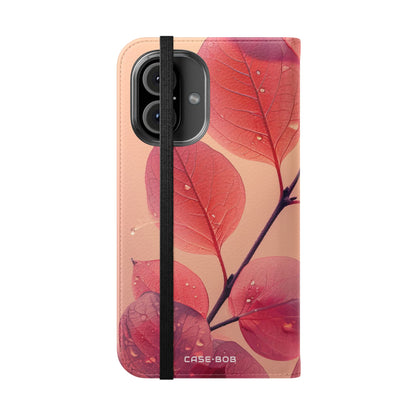 läpinäkyvät lehdet - iPhone 16 -case - lompakko