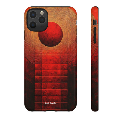 Circular Convergence Glows - iPhone Case