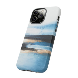 Oil Painting - Abstract Blue - Protective Phone Case