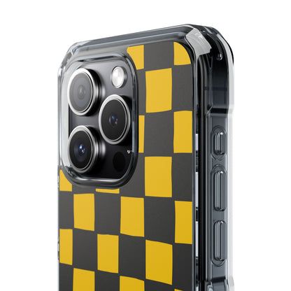 Yellow Squares Dance iPhone Case - Impact