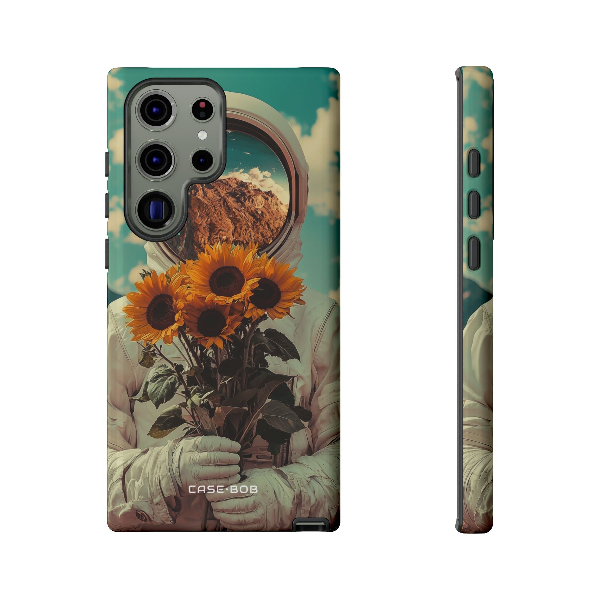 Sunflower Astronaut Samsung S23 Ultra Case - Tough