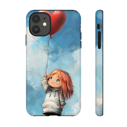 Joyful Girl Reaches - iPhone Case