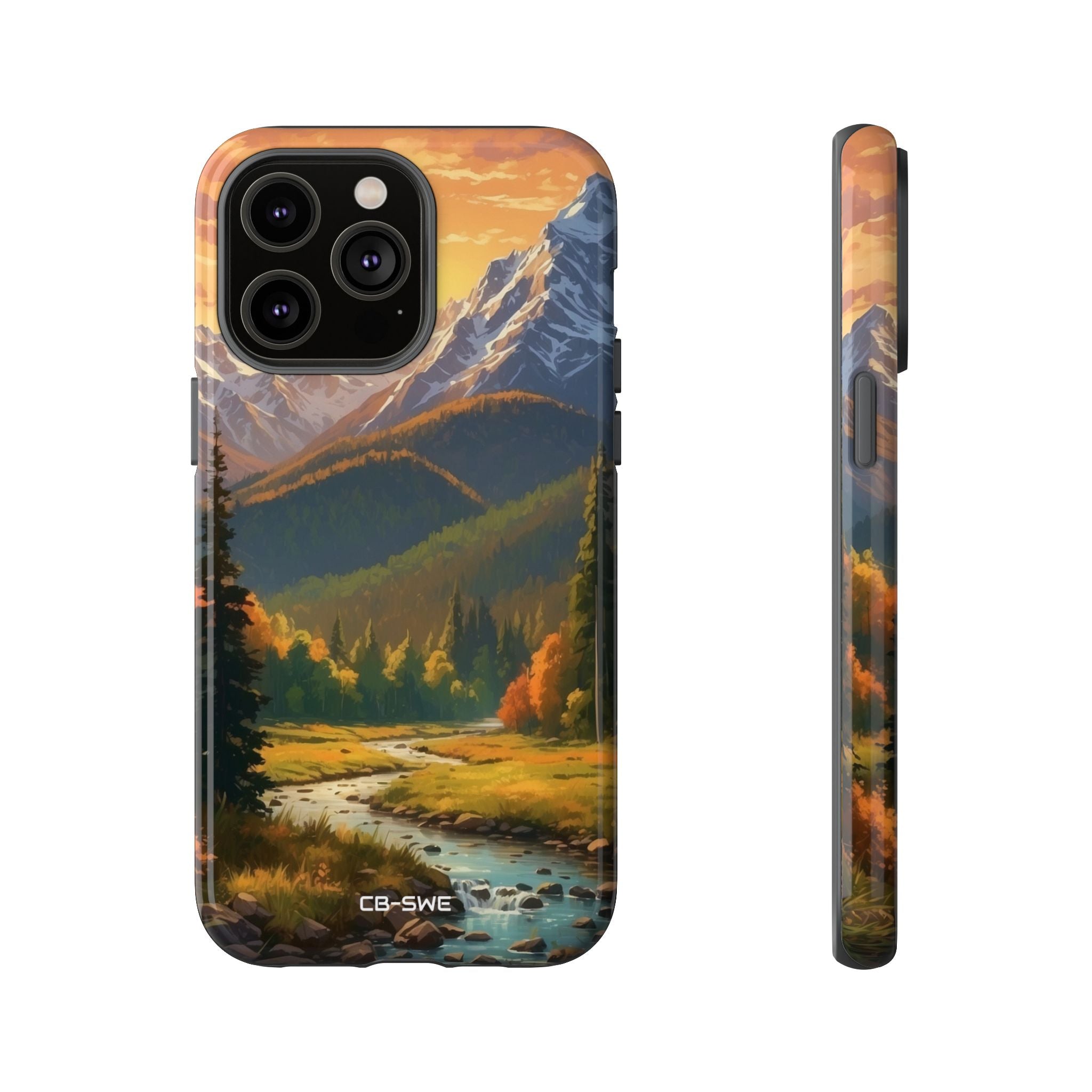 Mountain Reflections Glimmer - iPhone Case