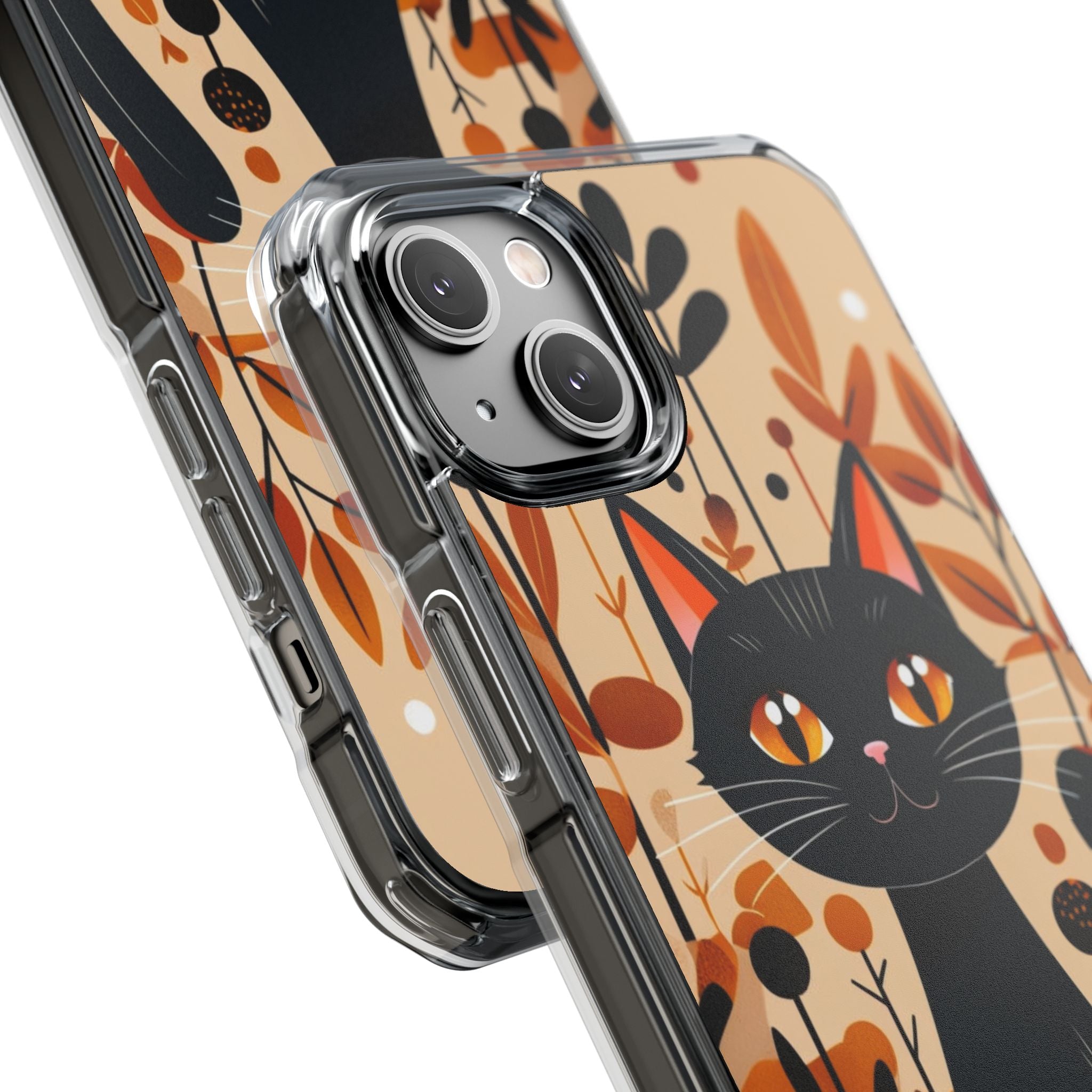 Autumnal Cat Whimsy iPhone Case - Impact