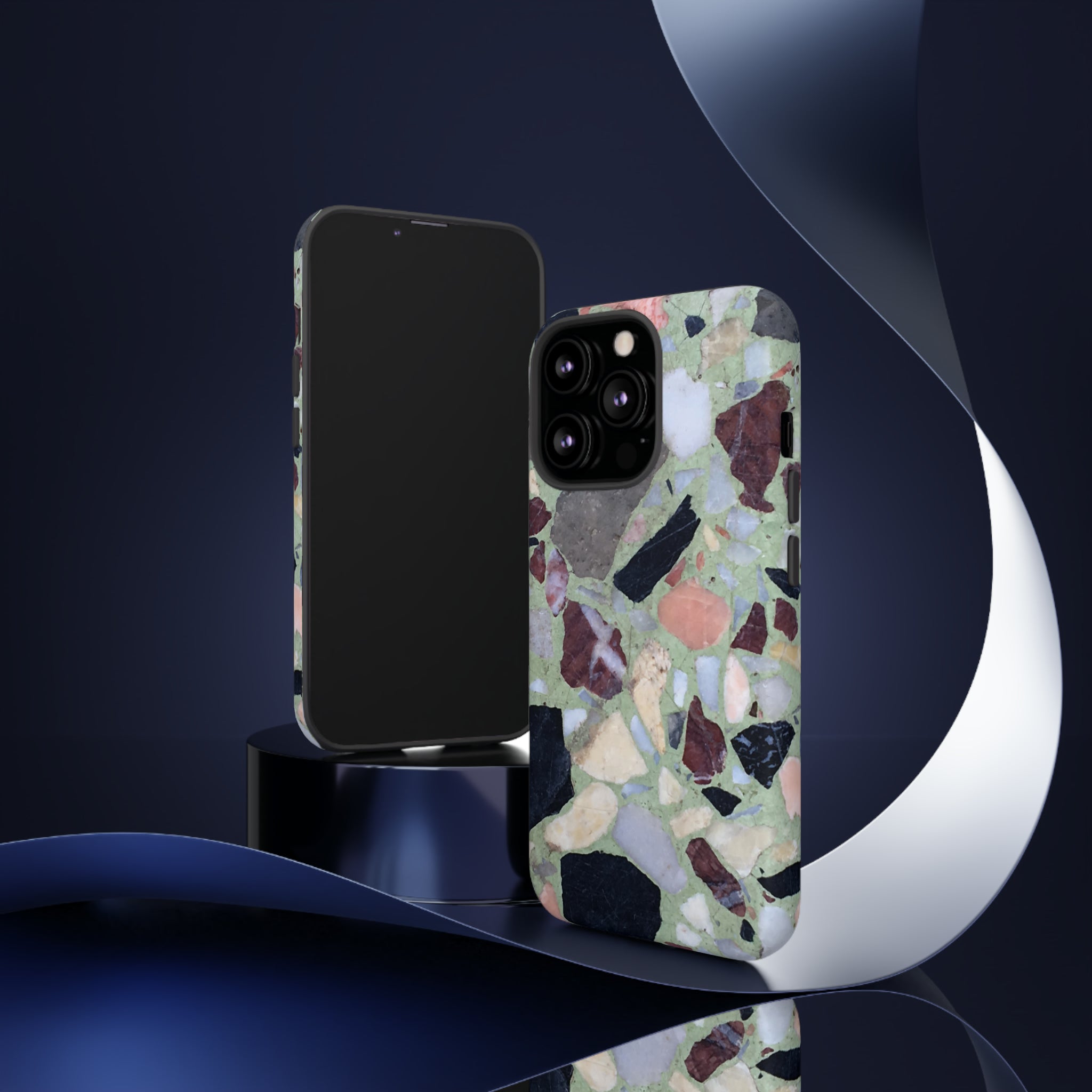 Terrazzo in Green - Protective Phone Case