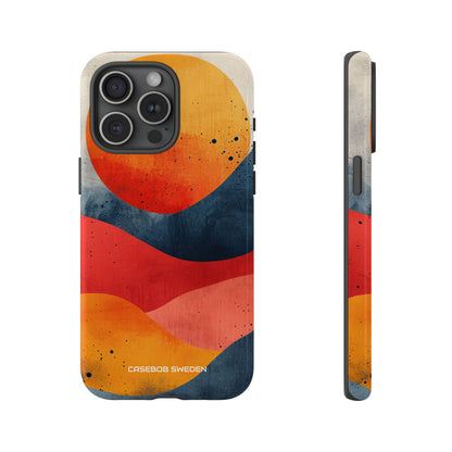 Sunburst Waves - Tough iPhone 15 Phone Case