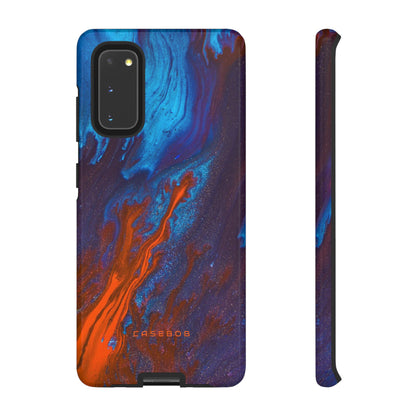 Orange Flame Ink Art - Protective Phone Case