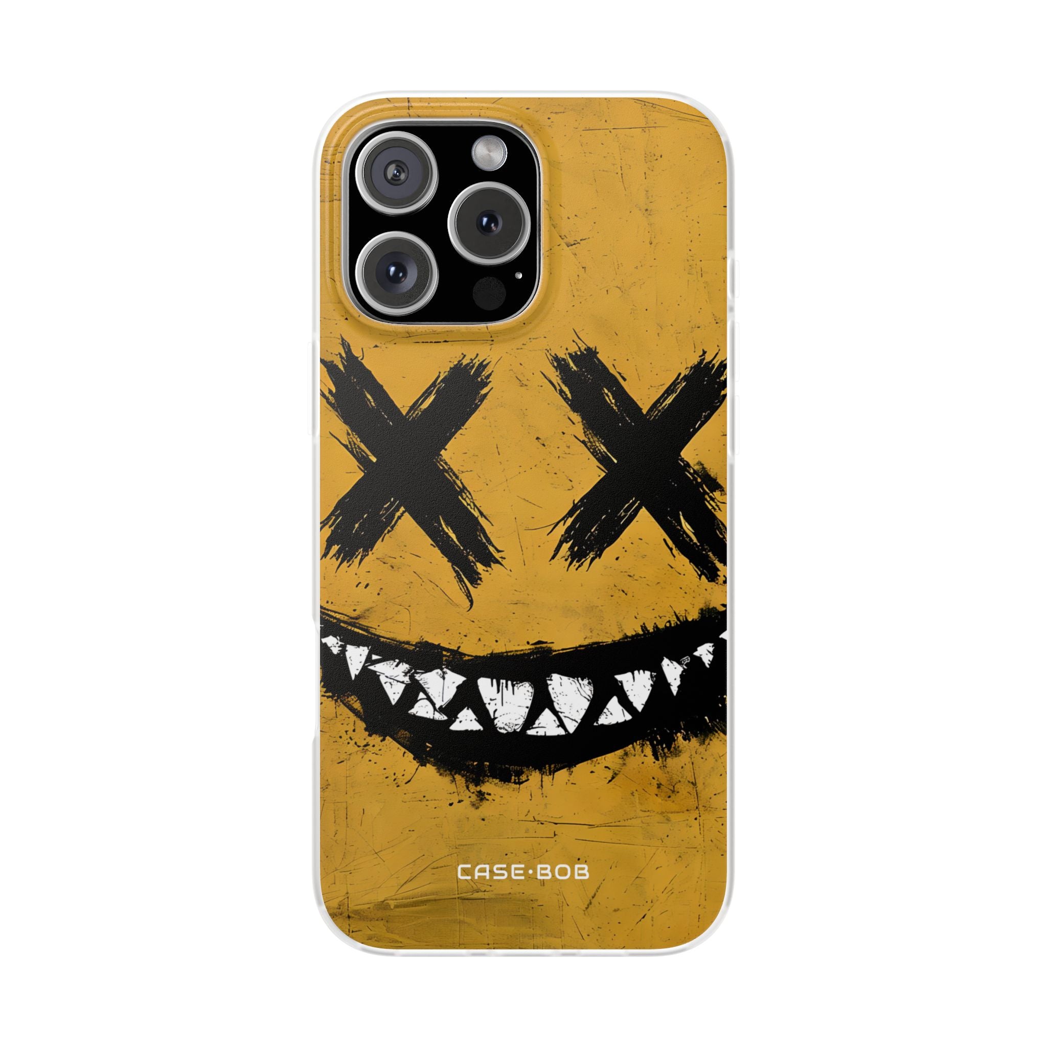 Jagged Smile Yellow iPhone 16 Pro Max Case - Soft