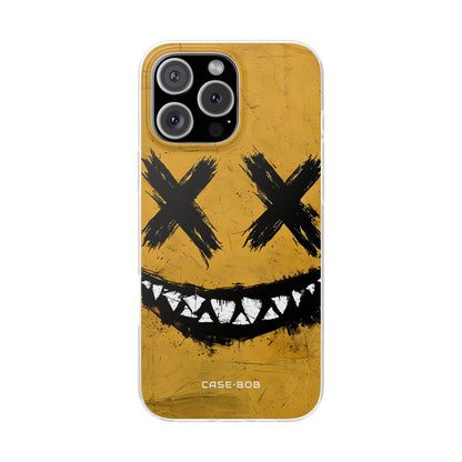 Jagged Smile Yellow iPhone 16 Pro Max Case - Soft