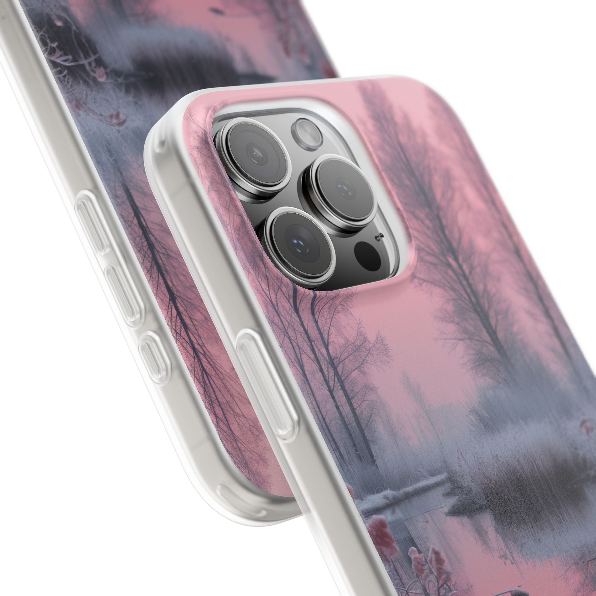 Pink Serenity Case - Flexi iPhone 16 Phone Case